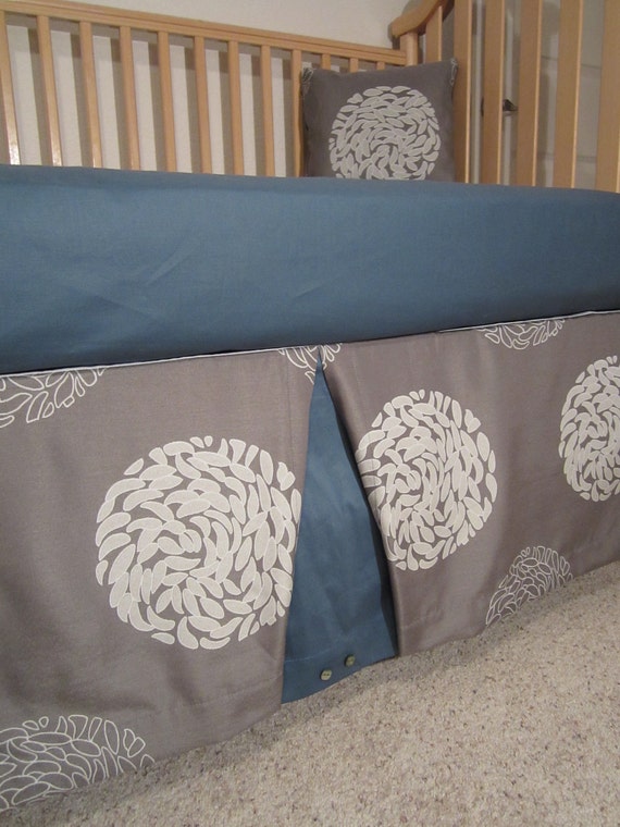 Geometric Gray 2Piece Baby Bedding Set