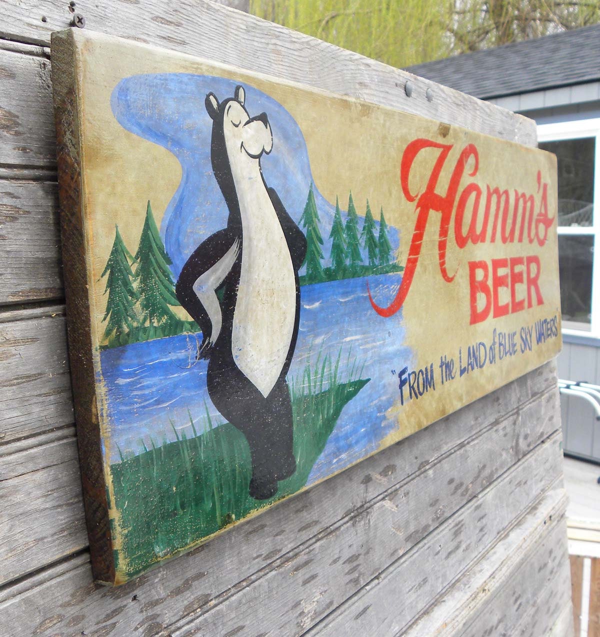 Hamms Beer SignVintage Sign Vintage Wall Art Shabby Chic