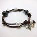 Pearls and Leather Bracelet