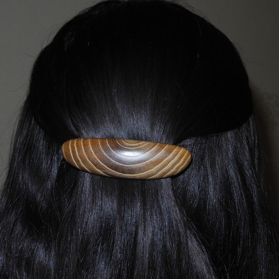 Wooden hair barrette Hair clip Wood Mulberry Handmade