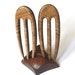 Wooden mini hair forks, 3 prong, Pair, Hair sticks, Wood, Walnut, Hairpin, Handmade