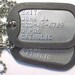 US Military Dog Tag Set with Silencers Authorized Issue
