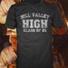 hill valley high school t shirt