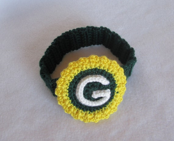 Items similar to NFL Football Inspired Crochet Baby Girl Headband with ...