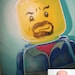 You as a Lego Guy: Custom Portrait of you or your loved one(s) 11 x 14