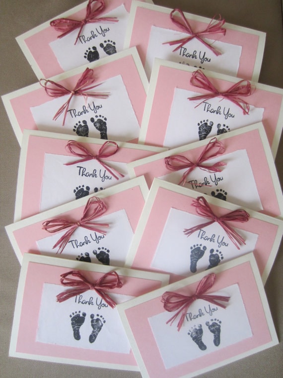 Items Similar To Baby Girl Thank You Cards On Etsy