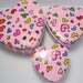Pink Gift Box Set, Love Heart Shaped, Pink Polka Dots, Metal Jewelry Organizers Packaging, 3 pcs - Gift Wrap Supplies by PengWorkshop