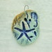 Seahorse and Starfish Under the Sea Pendant Hand Made Wearable Art