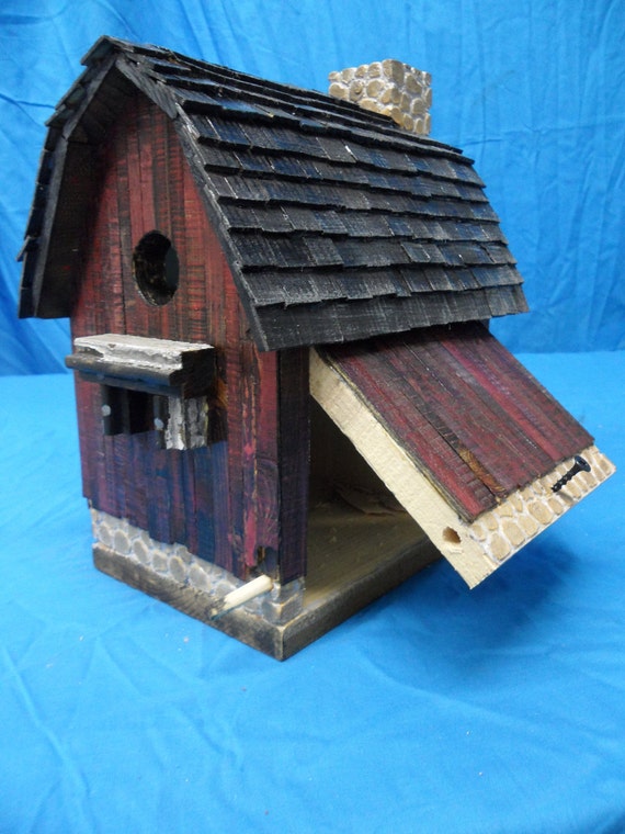 Vintage birdhouse Barn Birdhouse Rustic Barn Antique Barn
