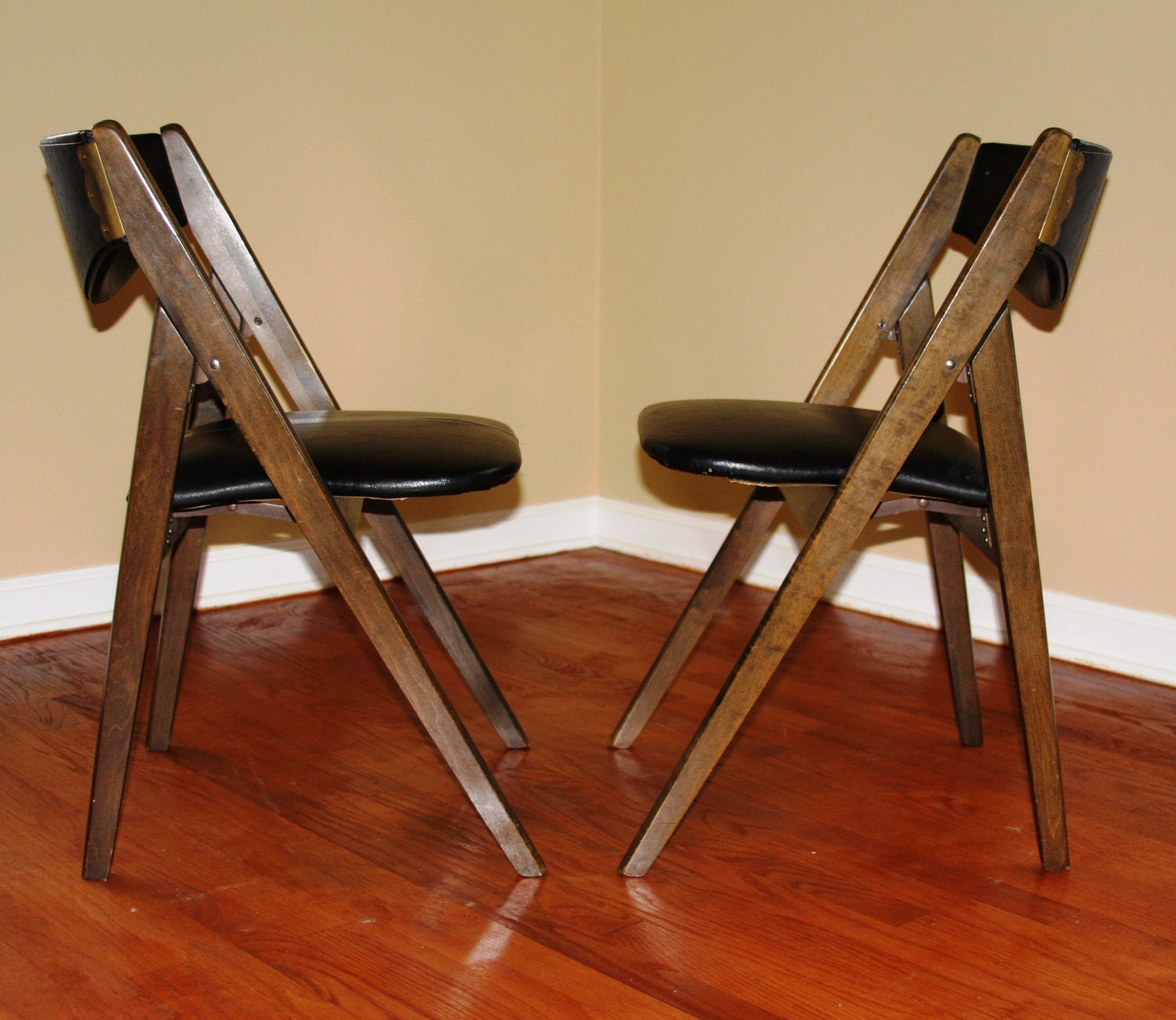 Pair of Mid-Century Modern Folding Chairs
