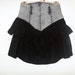 Denim Black Acid Wash Ruffle Skirt
