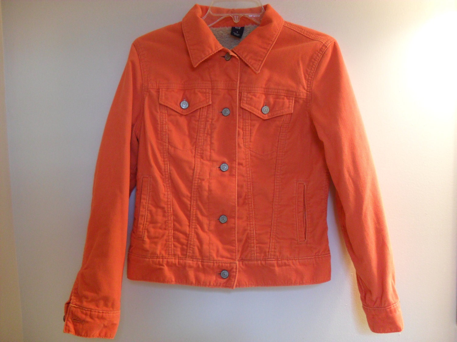 GAP Corral Orange Denim Jacket VINTAGE