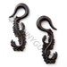 0G Black Dogwood Peacock Swans Body Piercing Jewelry Earrings 0 gauge