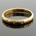 1920s Gold Etched Wedding Band