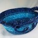Hues of Blues "Atlantic Breeze" Coiled Fabric Basket