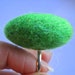 Felted ring adjustable green