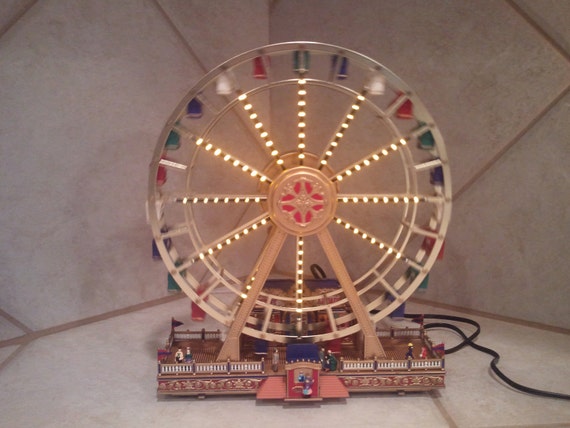 Christmas Village World Fair Ferris Wheel by TinasChristmasStore