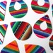 Peruvian Tribal Fabric Pre-Cut for Earrings, Pendants, Jewelry Making, 10 Pieces