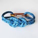 Chunky Bracelet - Figure 8 knot with Carabiner - Light Blue