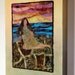 RESERVED FOR Courtney Turtle Island, Sky Woman, Nokomis, art quilt on canvas