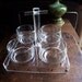 Vintage Lucite Morgan Condiment Caddy w/Glass Bowls