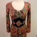 Vintage 60s Psychedelic Colorful Long Sleeve Paisley Hippie Boho Festival Maxi Dress made by Le Art