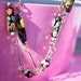 Vintage Millefiore Glass Necklace Vintage Venetian Glass Necklace 1970s Multi colored