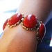 Gorgeous Signed Coro Red Bracelet