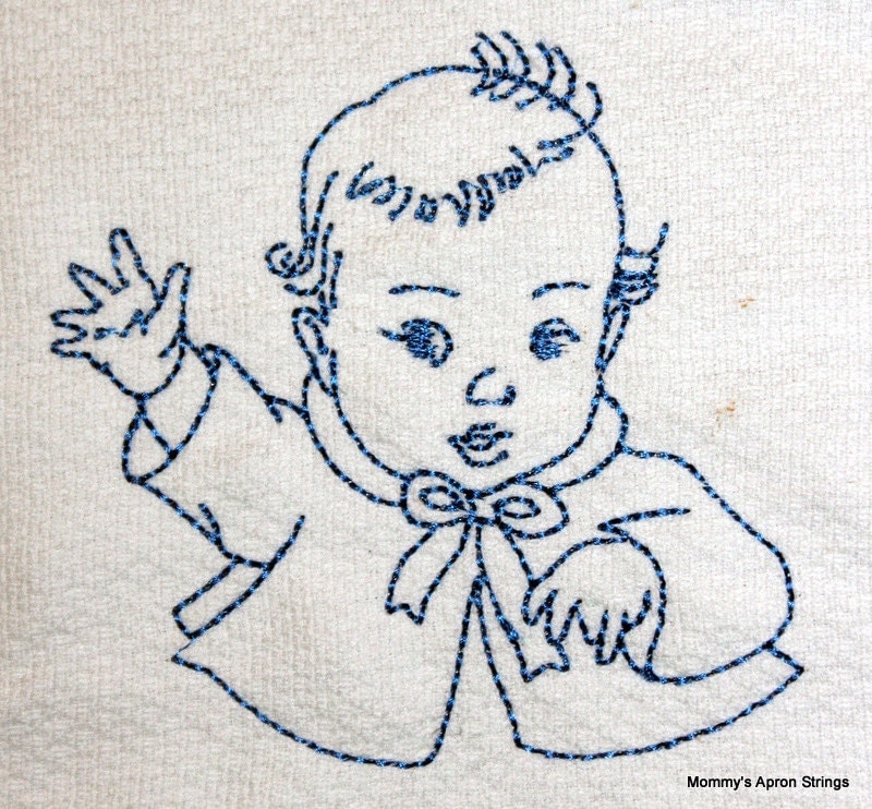 Vintage Machine Embroidery Designs Baby