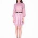 RESERVED FOR SALMON37 Vintage Purple Gingham Smocked Prairie Mini Dress