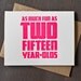 30th Birthday Card - Neon Pink - Fun As Two Fifteen Year Olds