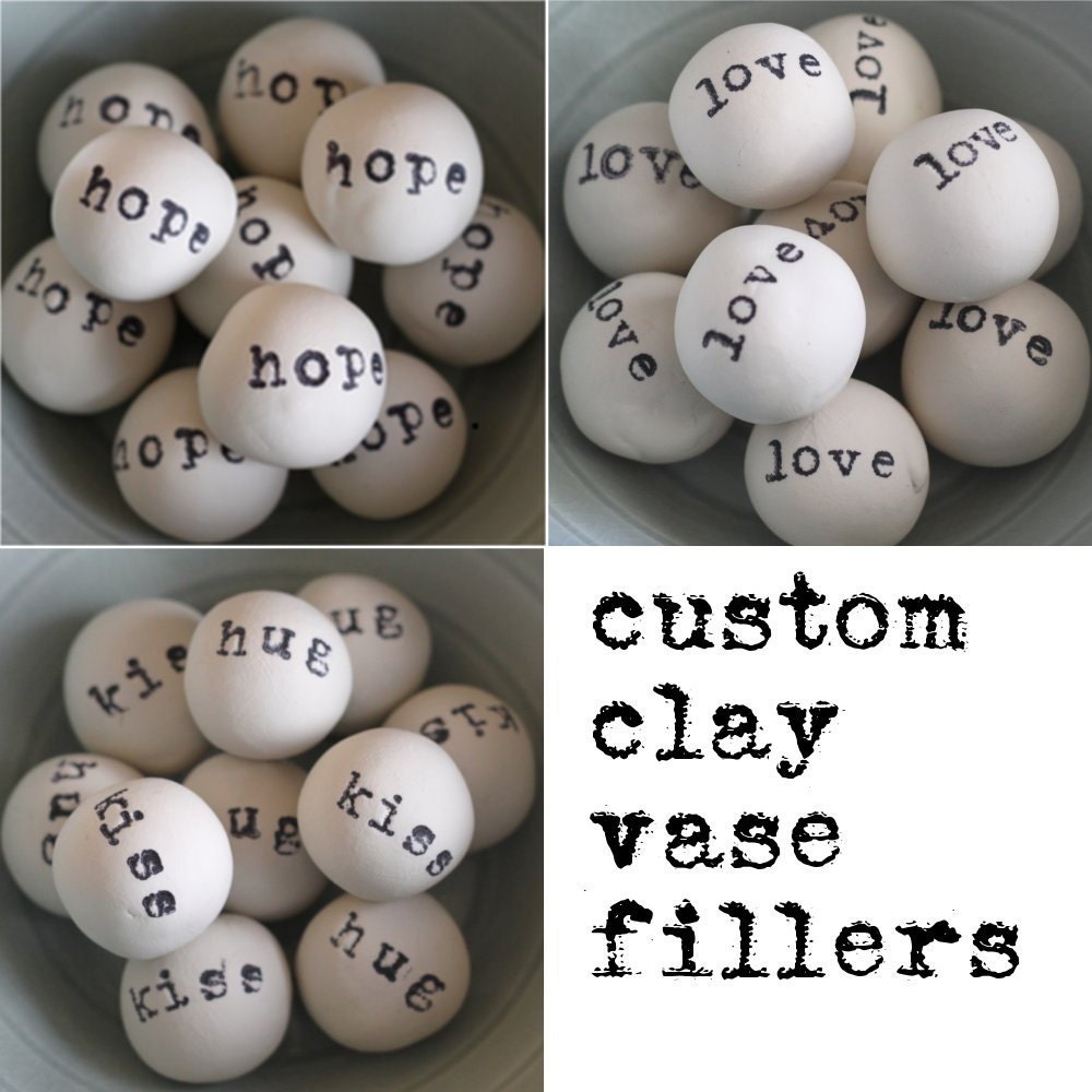 clay vase filler balls // made for you // customized home