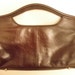 Chocolate brown Aldo leather clutch purse