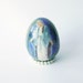 Blue Easter Decorative Ceramic Egg