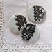 Black and White Buttons.XL Sewing Buttons.Ceramic Buttons.