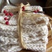 Set of 3 Ecru 100% Cotton Crocheted Dish Cloths Packaged for Gift Giving
