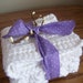 Set of 2 100 Percent Cotton White Crocheted Dish Cloths
