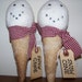 Set of 2 Primitive Snow Cone Ornaments/Tucks/Bowl Fillers