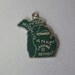 Michigan Charm Green Enamel Silver