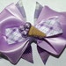 purple ice cream cone hair bow