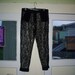 RESERVED--- sheer BLACK LACE high waisted trouser pants skinny
