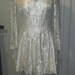 AMAZING WHITE LACE wedding dress cut short