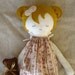 Handmade bedtime fabric doll....Sarah