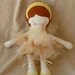 Fabric Ballerina Doll in Yellow
