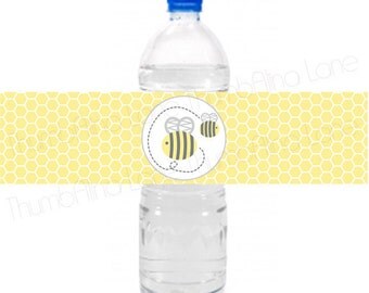 Rubber Ducky Printable Water Bottle Labels by ThumbAlinaLane