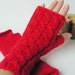 SALE OFF 45% Hand knitted Women Fingerless Gloves size XS-S