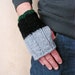 SALE OFF 30% Fingerless Men gloves Grey Black Green