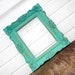 Antique Mint 4 x 5 FRAME - Sweet Little Vintage Ornate Aqua Mint 4x5 Frame