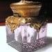 Antique INKWELL Metal and Glass