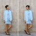 SALE 1960s jacket/ 60s baby blue coat/ mohair jacket